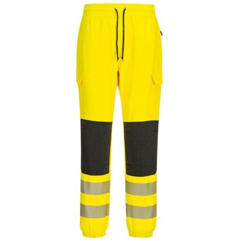 Jogging Haute-visibilité Pw3 Flexi - S - Jaune/noir - Portwest