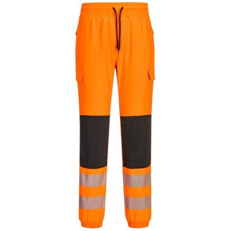 Jogging Haute-visibilité Pw3 Flexi - L - Orange/noir - Portwest