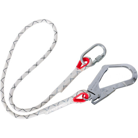 Portwest – Longe anti-chute 150 cm – Mousquetons pour échafaudages – Norme EPI – Sécurité optimale pour travaux en hauteur