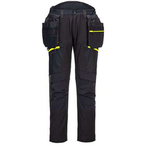 Pantalon Dx4 Poches Flottantes Démontables - 38 - Noir - Portwest