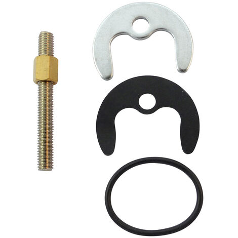 Edouard Rousseau – Kit de fixation robinet 1 tige – Plaque en acier, rondelles en caoutchouc – Fixation solide pour divers matériaux
