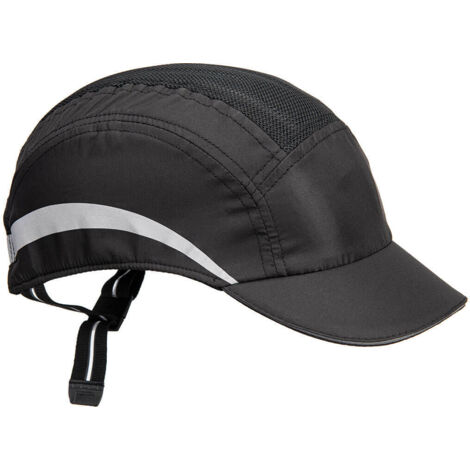 Portwest – Casquette anti-heurt Airtech – Norme EN 812 – Coque intérieure respirante – Doublure mousse PPE pour confort – Couleur noire (1/2)