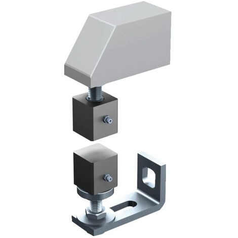 Pivot pour portail à pattes – Tube carré 40/50mm – Fixation à sceller ou à visser – Charge maximale 80kg – Graisseur intégré