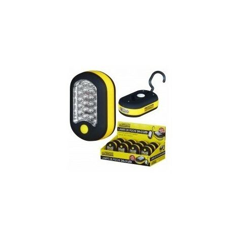 lampe de poche 24 + 3 led désignation lampe de poche 24 + 3 led - 100 lumensalimentation 3 piles lr3 / aaa / 1,5 v
