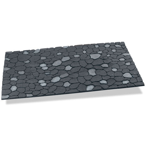 Paillasson Hidalgo Gris Graphite Design Pierre, Haute Résistance - Hidalgo (1/2)