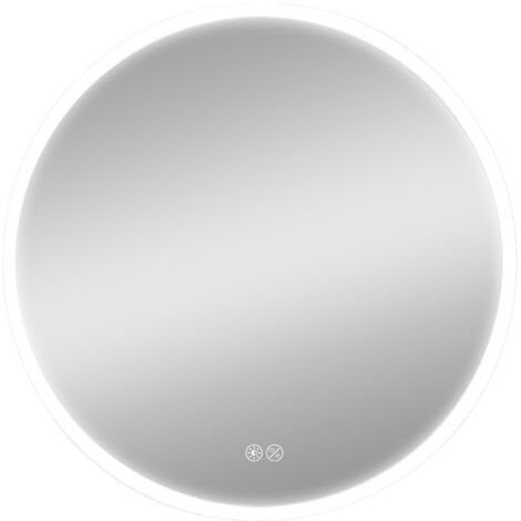 Miroir Rond Led 60cm éclairage Led Intégré 20w, Design Rond Et Moderne. - Edm (1/4)