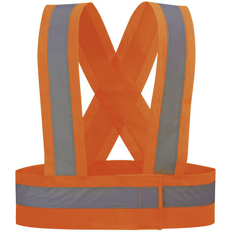 Bretelles haute visibilité Coloris orange fluo HVTORA Taille XL JUBA (1/2)