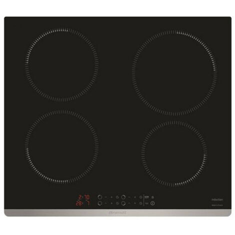 Brandt – Plaque induction 60cm 4 feux 7400W avec fonction Ultraboost – BPI1641UX