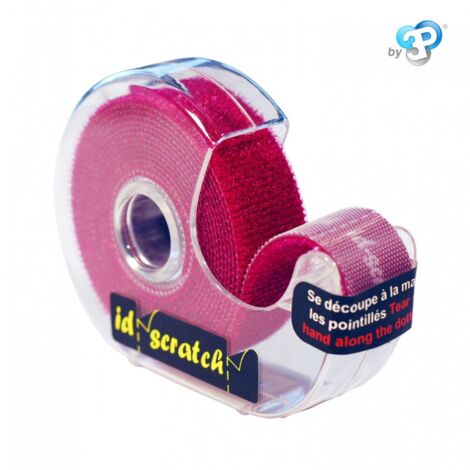 Bande Ruban Auto-agrippant - Bobine 2m X 2cm - Couleur Violet Rouge (1/5)