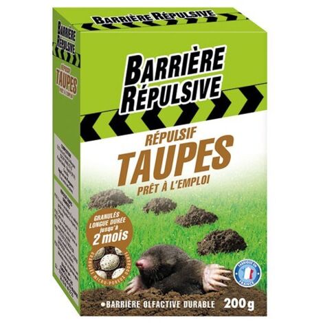 Répulsif taupes granulés micro-poreux 200 g – Longue durée jusqu'à 2 mois – Barrière olfactive respectueuse de l'environnement (1/3)