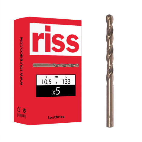 Foret Hss Cobalt 5% 10.5mm Vrac - Riss (1/2)