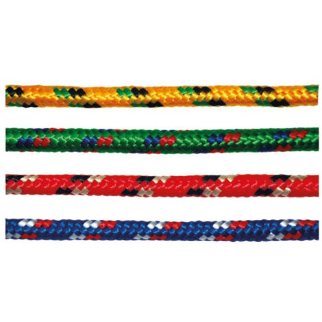 Corde tressée polyamide/polyester 9mm 7.5m – Résistance à l'abrasion et aux UV – Utilisation extérieure – Charge maximale élevée – Chapuis (1/2)