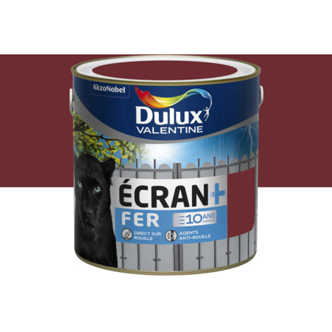 Peinture Ecran Fer Brillant 2l Rouge Basque - Dulux Valentine (1/3)