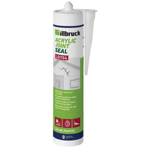 Mastic acrylique joint fissures cartouche 310ml gris Nec+ - NEC+ ILLBRUCK