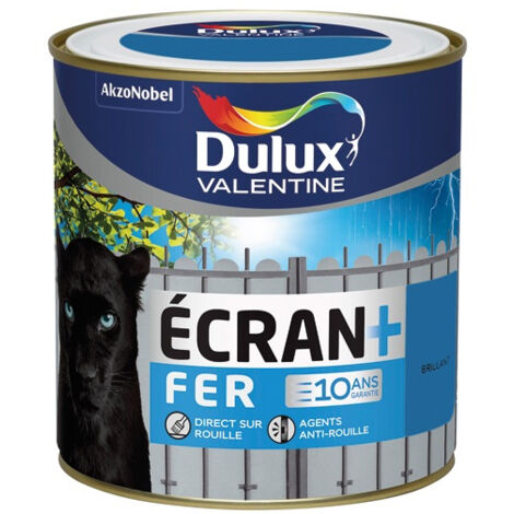 Peinture Ecran fer brillant 0.5l bleu breton - DULUX VALENTINE