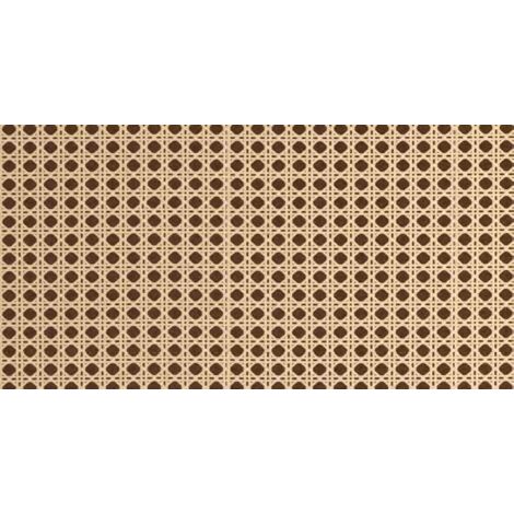 Adhésif décoratif cannelé 45cm x 2m – Pour surfaces lisses – Décor motif beige sur fond marron – Facile à repositionner – Fablon - 45cmx2m