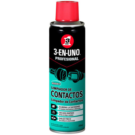 Wd-40 – Nettoyant pour contacts 250 ml – Élimine huiles et graisses – Non conducteur – Pour circuits imprimés et pièces électriques