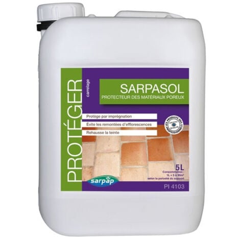 Traitement protecteur matériaux poreux 5L Sarpasol - EBJ