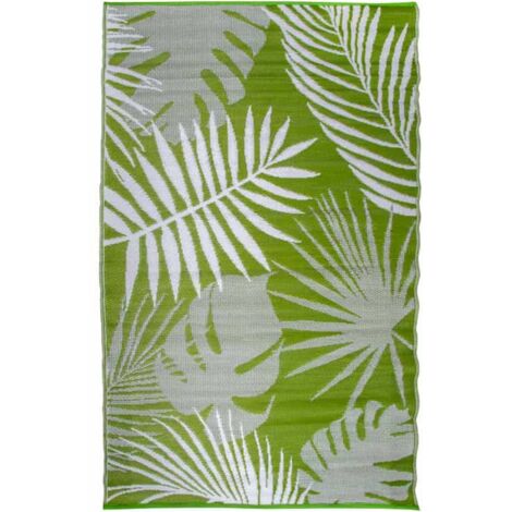 Esschert Design – Tapis d'extérieur jungle 151,5 x 241 cm – Résistant aux UV et intempéries – Polypropylène recyclé – Facile à nettoyer