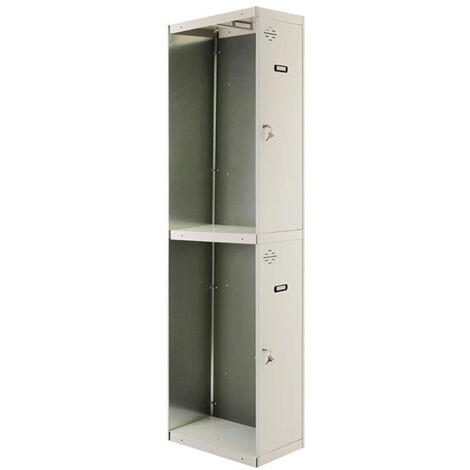 Casier-armoire Simonlocker Diy Tandem 1/2 400 Additiooranl Gris Gris Prelacado 1800x400x500 - Simonr