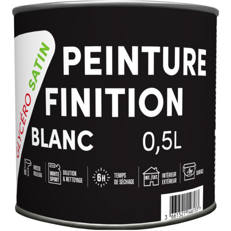 Peinture blanc sous couche universelle glycéro murs plafonds 0.5L