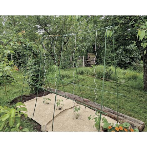 10 Tuteurs Tomate Spirale ARTECSIS 110cm - Acier Galvanisé Pour Plantes Grimpantes