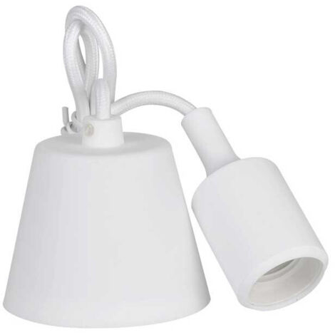 Suspension En Silicone E27 60w Couleur Blanche Edm (1/4)