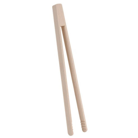 Metaltex Pince à toast bois 30 cm simple fonctionnel (1/2)