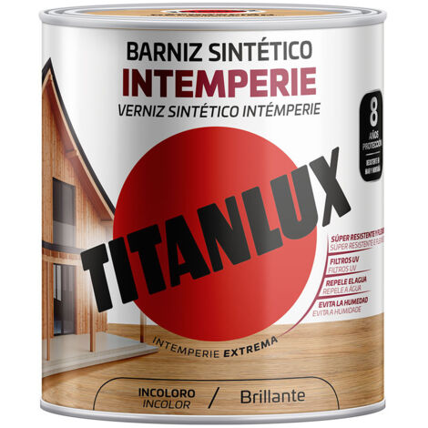 Vernis Exterieur Synthetique Brillant Incolore 0,250l Titanlux M14100014. - TITANLUX