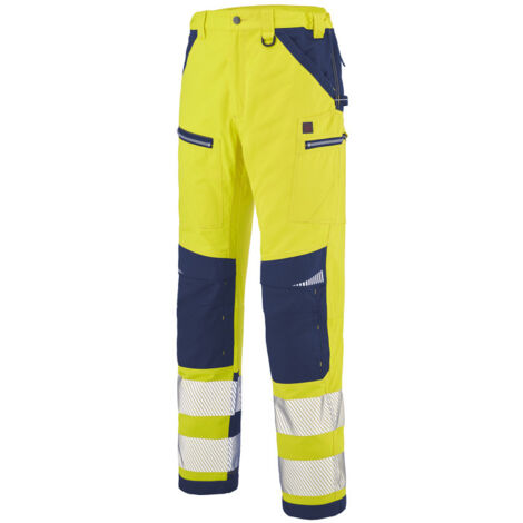 Pantalon Spanner Hivi Jaune Fluo/bleu Marine T5 (1/3)