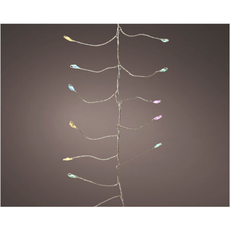 Guirlande Microled Clignotante 480 Led Multicolores Pastel, Effet Scintillant - Lumineo (1/2)