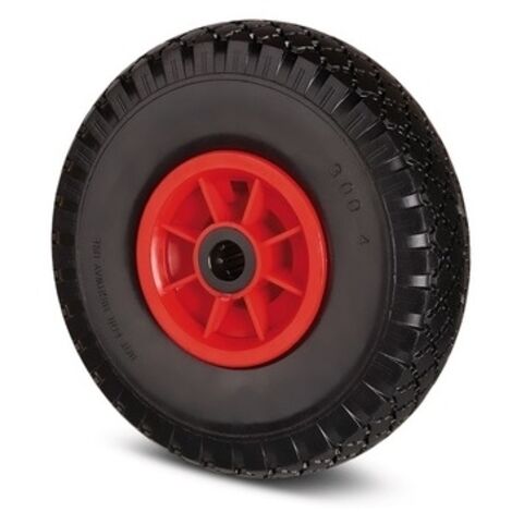 Roue de manutention 260 mm – Polyuréthane – Charge 75 kg – Alésage 25 mm – Compatible diables standard – Tente