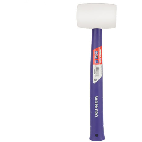 Maillet Caoutchouc Blanc 450g Frappe Douce Et Sans Marque - Workpro (1/5)