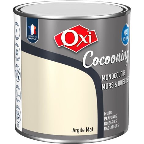 Peinture Oxi Murs Et Boiseries Cocooning Mat Velours Argile 0,5l - Oxi (1/2)