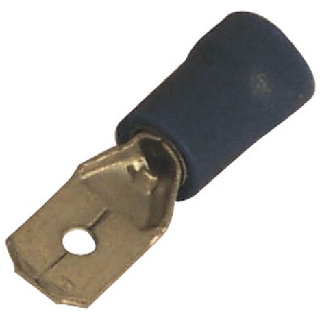 Cosse Plate Mâle 6,3 Mm Bleue (1,5 à 2,5 Mm²) - Eza (1/2)
