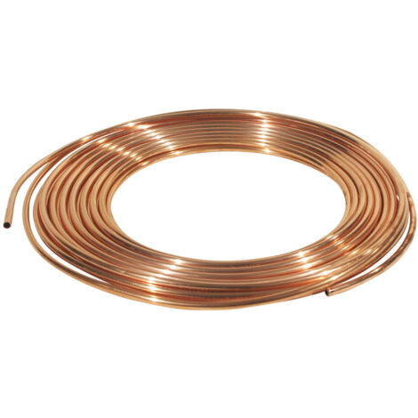 Tuyau gaz en cuivre recuit 8/10mm – Diamètre extérieur 10mm – Pour systèmes de gaz – Vendu au mètre linéaire