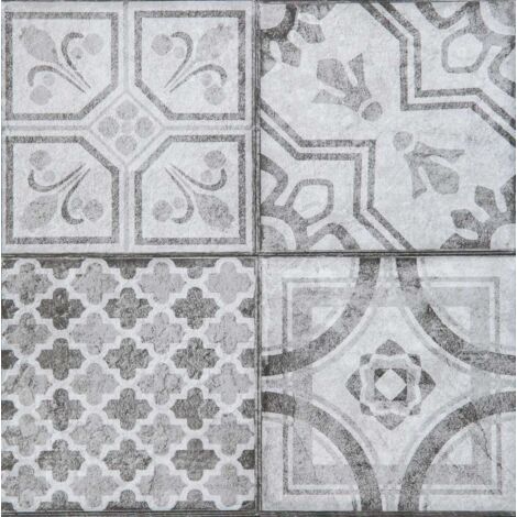 Dalles Murales Adhésives Wall Tiles Style Marocain Gris 30.5x30.5cm Boite De 6 - Access Deco (1/2)