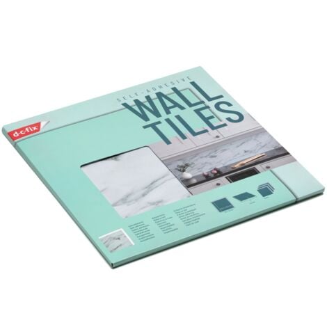 Dalles murales adhésives wall tiles effet marbre gris 30.5x30.5cm - access deco