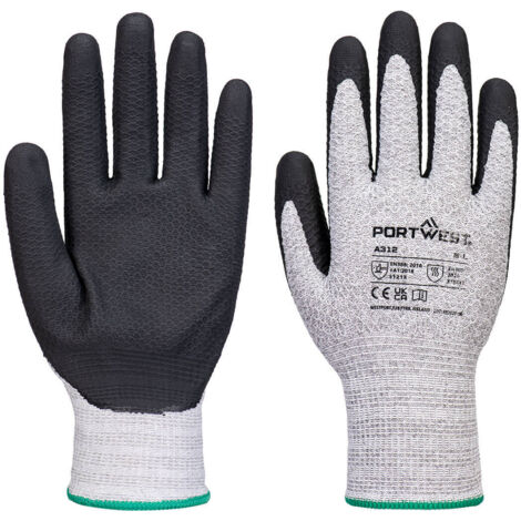 Gant Grip 13 En Nitrile (pk12) - Taille Xl - Gris/noir - Portwest (1/2)