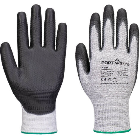 Gant Grip 13 Pu Diamond Knit (pack 12) - Taille Xxl - Gris/noir - Portwest (1/2)