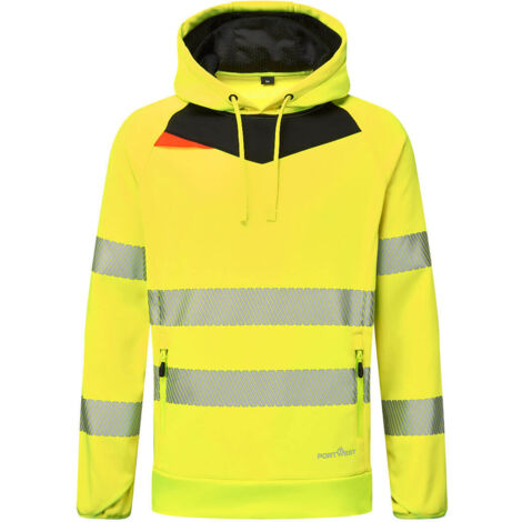 Sweat à Capuche Dx4 Hi-vis - Taille Xxxl - Jaune/noir - Portwest (1/2)