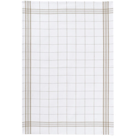 12 Torchon à Carreaux 50 X 70 Cm Taupe - Classic Carreaux - Winkler (1/4)