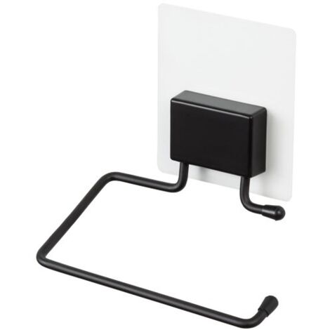 Porte-papier Wc Adhésif Noir Fixation Sans Perçage, Design Moderne - Compactor (1/5)