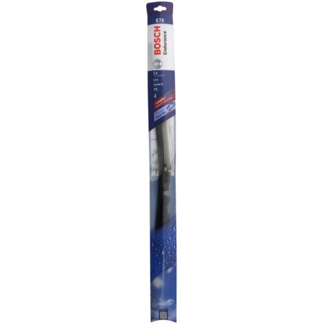 Bosch – Balai essuie-glace plat ENDURANCE E75 – Ultra plat sans armature – Adaptateur Multi-clip compatible 6 systèmes – Essuyage silencieux et efficace