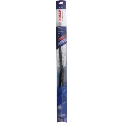Bosch – Essuie-glace plat Endurance E70 – Adaptateur Multi-clip compatible 6 systèmes – Design ultra plat pour essuyage silencieux