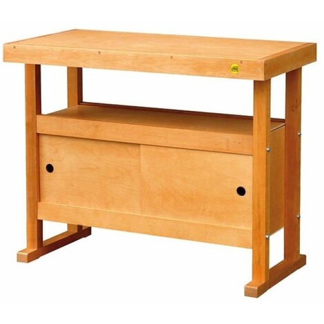 Outifrance – Établi 1m avec caisson de rangement 90L – Surface en acier pour usage intensif – Montage simple et rapide – Charge maximale 200kg (1/5)