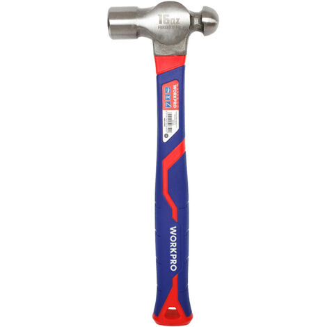 Marteau à Peigner Workpro 450g (16oz) Avec Manche En Fibre De Verre
