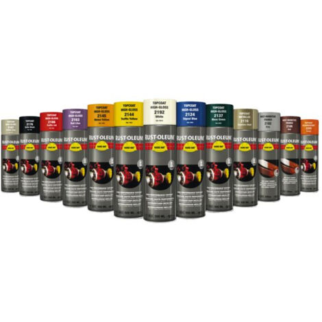 Peinture en aérosol HARD HAT - rouge signal RAL 3020 - brillant - 500 mL - RUST-OLEUM