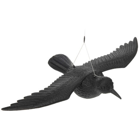 Corbeau En Plastique (volant) 58cm Edm (1/2)