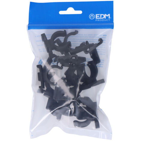 Collier Serrage Nylon M20 Noir Fixation Tuyau Ferroplast M20 - Edm (1/2)